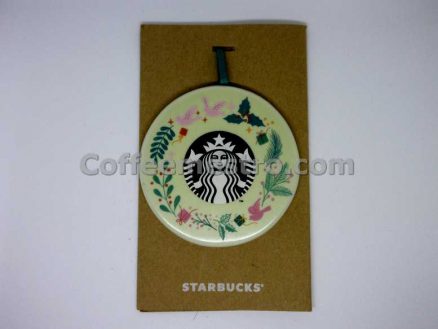 Starbucks Christmas Ceramic Ornament Holiday Wreath