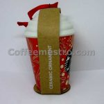 Starbucks Christmas Ceramic Ornament Hot Cup With Whip