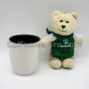 Starbucks Hong Kong Bearista Bear KeyChain & 3oz Coffee Mug