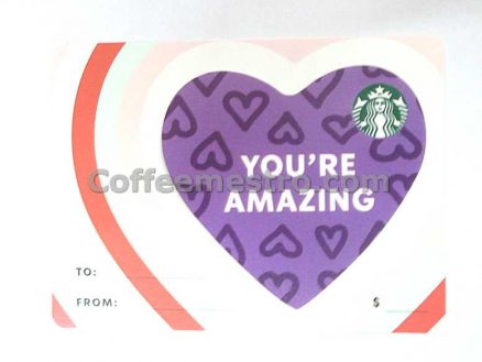 Starbucks Hong Kong Cards (Hearts) Set of 5 For Collector