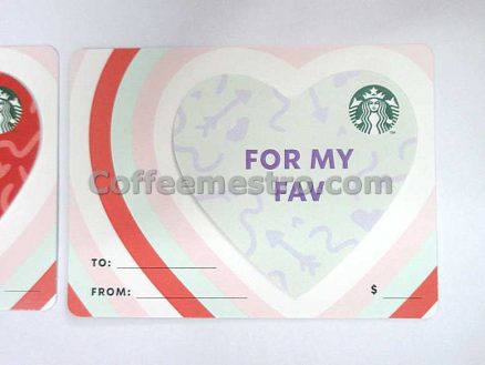 Starbucks Hong Kong Cards (Hearts) Set of 5 For Collector