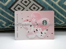 Starbucks Hong Kong Cherry Blossom 2021 Collectible Card for Collector