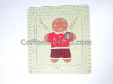 Starbucks Hong Kong Christmas Gingerbread Man Collectible Card for Collector