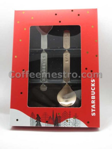 Starbucks Hong Kong Christmas Spoon Set of 2