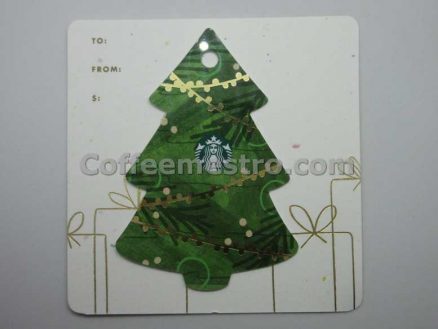 Starbucks Hong Kong Christmas Tree Card For Collector