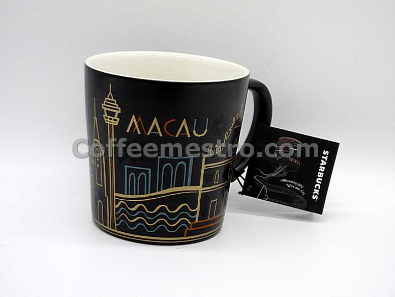 Starbucks Macau 12oz Heat Sensitive Macau Neon City Mug 