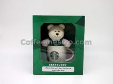 Starbucks Macau Bearista Bear KeyChain & 3oz Coffee Mug