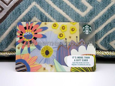 Starbucks Singapore Flowers Card