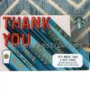 Starbucks Singapore Thank You Card