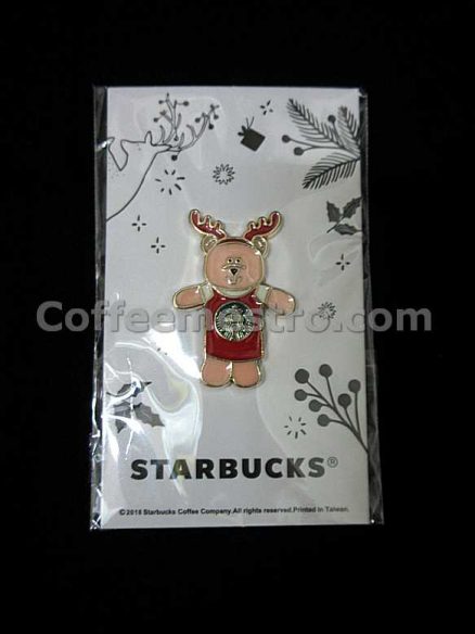 Starbucks Taiwan Christmas Hanging Advent Calendar Bag with 3 Pins Box Set