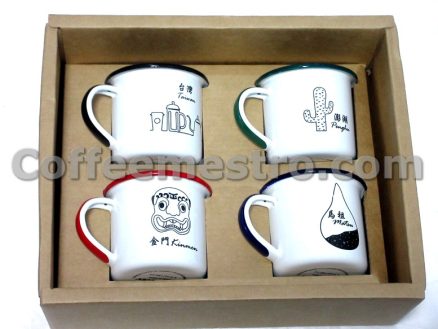 Starbucks Taiwan Location Mugs Set of 4 in Box