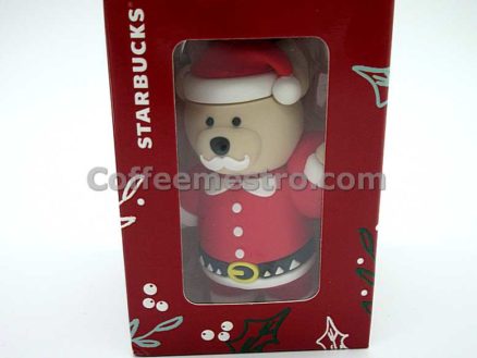 Starbucks Taiwan Teddy Bear Ornament (Christmas Santa Claus Edition)
