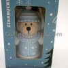 Starbucks Taiwan Teddy Bear Ornament (Christmas Winter Blue Version)