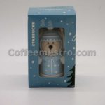 Starbucks Taiwan Teddy Bear Ornament (Christmas Winter Blue Version)