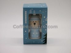 Starbucks Taiwan Teddy Bear Ornament (Christmas Winter Blue Version)