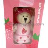 Starbucks Taiwan Teddy Bear Ornament (Strawberry Edition)