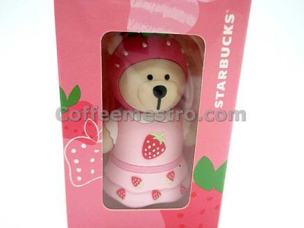 Starbucks Taiwan Teddy Bear Ornament (Strawberry Edition)