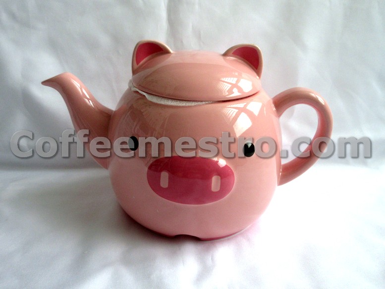 Toyota Hong Kong Pig Graphic Ceramic Teapot Set Limited Edition