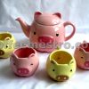 Toyota Hong Kong Pig Graphic Teapot Set Limited Edition